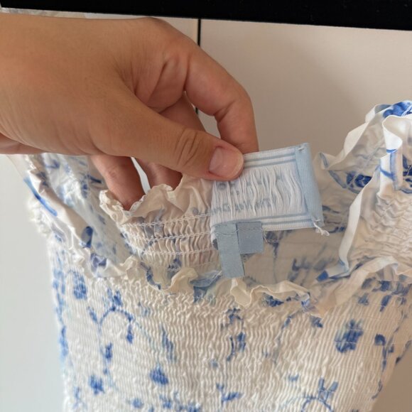 Hill House Home Blue and White Floral Ellie Nap Dress Medium - Picture 7 of 9